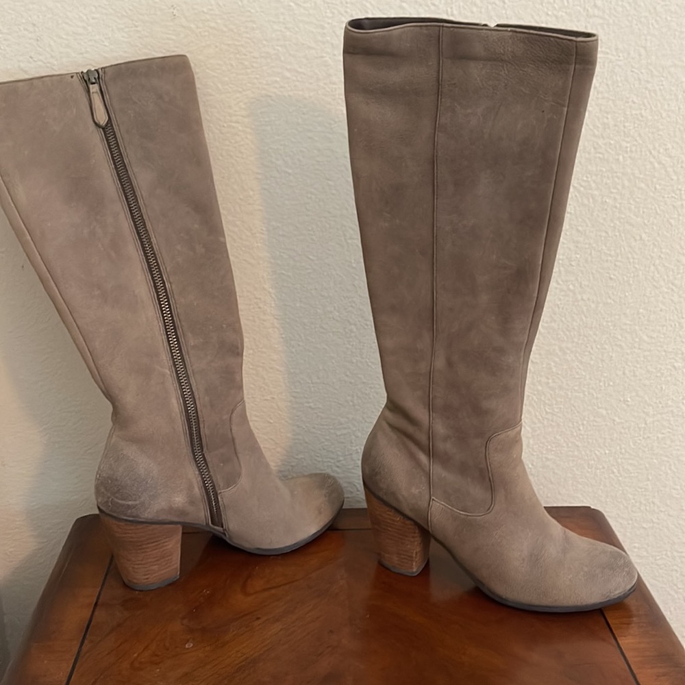 Suede boots. Nordstrom/Brass Plum brand.